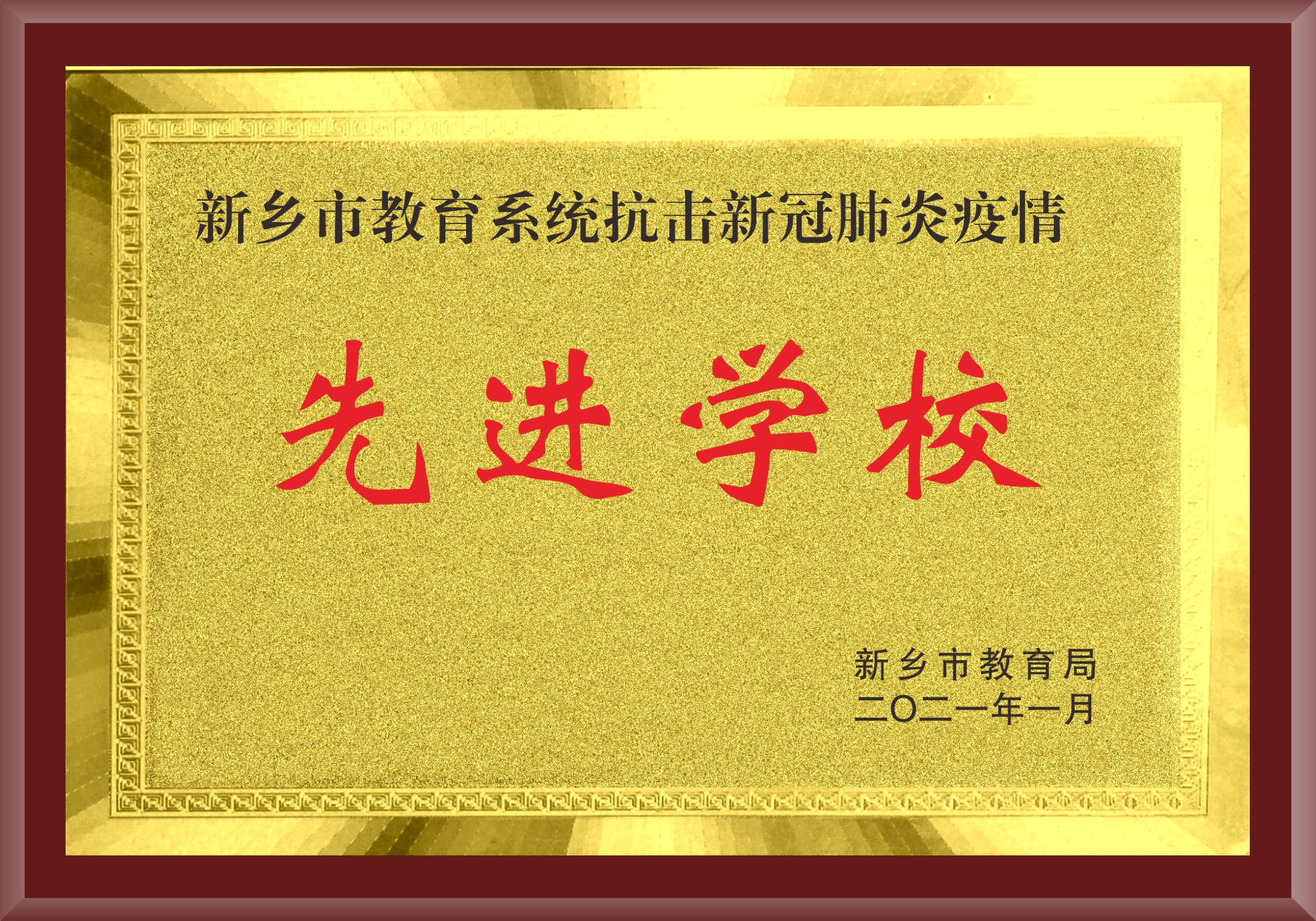 新乡市教育系统抗击新冠肺炎疫情先进学校